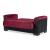 Armada Pro Fabric/PU Convertible Loveseat