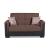 Armada Pro Fabric/PU Convertible Loveseat