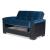 Armada Pro Fabric/PU Convertible Loveseat