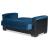 Armada Pro Fabric/PU Convertible Loveseat