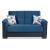 Armada Pro Fabric/PU Convertible Loveseat