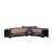 Armada Fabric/PU Convertible Sectional Sofa