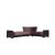 Armada Fabric/PU Convertible Sectional Sofa