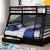 California Wood Bunk Bed w/Storage Drawers, Twin/Full Size