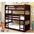 Therese Wood Triple Decker Bunk Bed, Twin Size