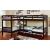 Marquette Wood L-Shaped Quadruple Bunk Bed, Twin Size