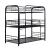 Opal Metal Triple Decker Bunk Bed, Twin Size