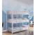 Opal Metal Triple Decker Bunk Bed, Twin Size
