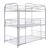 Opal Metal Triple Decker Bunk Bed, Twin Size