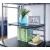 Opal Metal Bunk Loft Bed w/Workstation, Twin Size