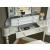 Kasey Wood Storage Corner Vanity Dresser w/2 Drawers, Mirror & Stool