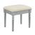 Kasey Wood Storage Corner Vanity Dresser w/2 Drawers, Mirror & Stool
