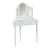 Kasey Wood Storage Corner Vanity Dresser w/2 Drawers, Mirror & Stool