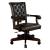 Kalia Leatherette/Wood Round Game Table Set