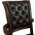 Kalia Leatherette/Wood Tufted Adjustable Arm Chair w/Casters