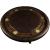 Kalia Leatherette/Wood Round Game Table Set