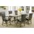 Melina Leatherette/Wood Oval Game Table Set