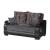 Metroplex Fabric/PU Convertible Loveseat