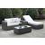 Somani 4-Piece Fabric/Faux Rattan Patio Set, Configuration 23