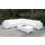 Somani Fabric/Faux Rattan L-Shaped Patio Sectional, Composition 9