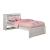 Frankie Pine Wood Corner Daybed, Twin Size