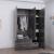 Cambridge Matte 3-Door Wardrobe w/2-Drawer Storage