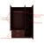 Cambridge Matte 3-Door Wardrobe w/2-Drawer Storage