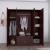 Cambridge Matte 4-Door Wardrobe w/2-Drawer Storage