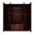Cambridge Matte 4-Door Wardrobe w/2-Drawer Storage