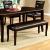 Woodside Leatherette/Wood Dining Bench