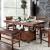 Wichita Wood Rectangular Storage Counter Height Table