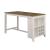 Kaina Wood Storage Counter Height Table w/Wine Rack