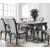 Amina Wood/Glass Extendable Dining Table