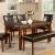 Elmore Faux Marble/Wood Dining Table