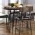 Mullane Metal/Wood Round Counter Height Dining Table