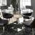 Izzy Glass/Mirror/Metal Round Dining Set