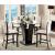 Manhattan III Leatherette Counter Stool with Wood Base, Set of 2