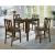Brinley 5-Piece Wood/Leatherette Square Counter Set