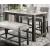 Brule Genuine Marble/Wood Counter Height Dining Set