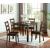 Gracefield 5-Piece Leatherette/Wood Square Dining Set
