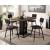 Dicarda Wood/Metal Square Storage Counter Set