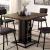 Dicarda Wood/Metal Square Storage Counter Set
