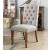 Gianna Fabric/Wood Tufted Dining Side Chair