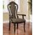 Rosalina Fabric/Wood Dining Arm Chair, Set of 2