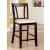 Brent Leatherette/Wood Counter Height Chair, Set of 2