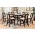 Brent Wood/Faux Marble Counter Height Set