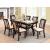 Brent Wood/Faux Marble Dining Set