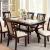 Brent Wood/Faux Marble Dining Table