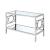 Rylee Glass/Metal Storage Sofa Table