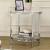 Shauna Faux Marble/Glass/Metal Coffee Table Set w/Nesting Table & Castors